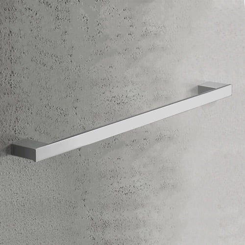 Towel Bar, Square, 24 Inch, Polished Chrome Gedy 5421-60-13